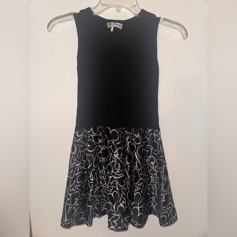 Charming Black Sleeveless Kids Dress